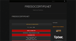 Desktop Screenshot of freesoccertips.net