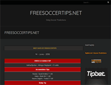 Tablet Screenshot of freesoccertips.net